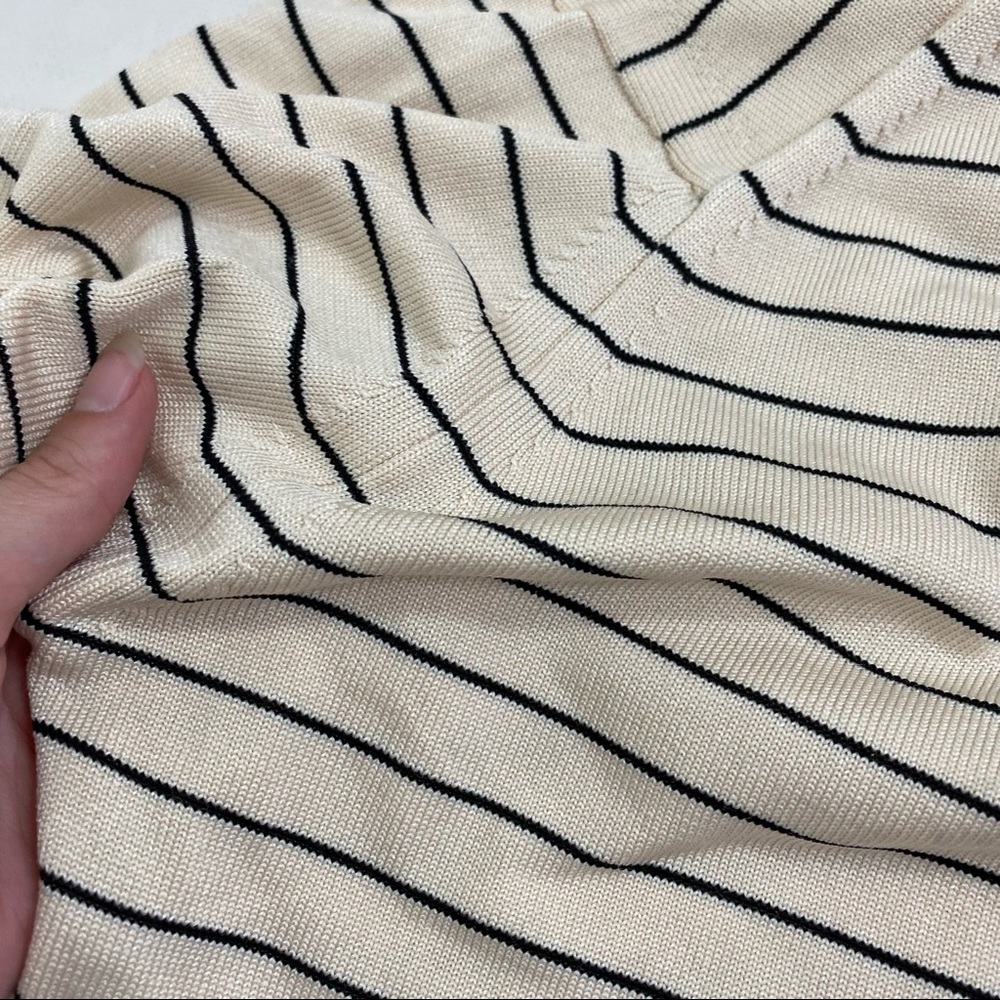 Givenchy Sport Yellow Striped button down Sweater size S - Picture 6 of 12